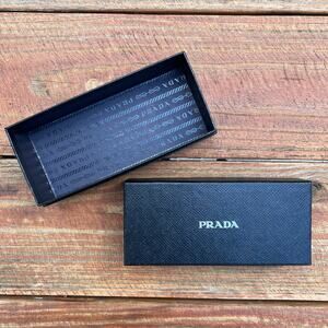 PRADA Black Logo Gift Box 6.5x3x2.5 Luxury Designer Storage Display Collectible